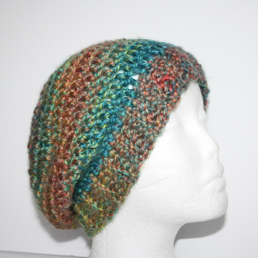 Beautiful NWT Alpaca Rainbow Beanie Winter Hat - Picture 4 of 5